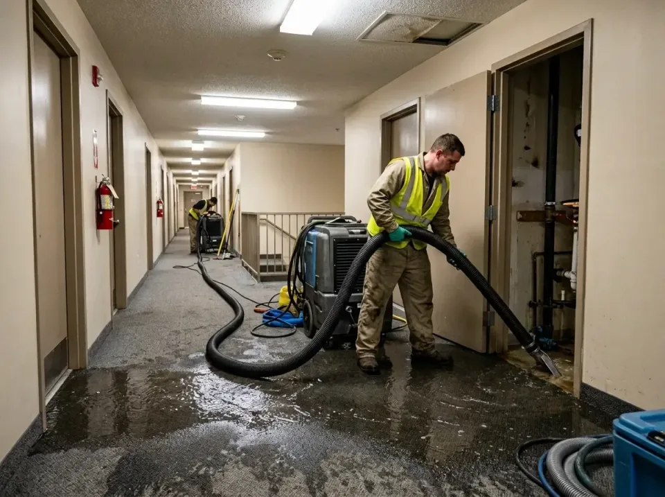 multi-unit-apartment-hallway-f-005 — frequently asked questions, Emergency Burst Pipe Water Extraction & Removal in Freeland…